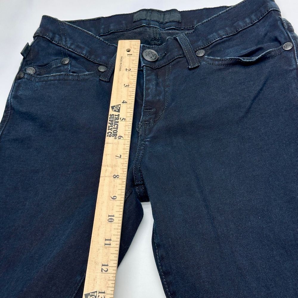 Rock & Republic Dark Navy Blue Kasandra slight flare Jeans Women’s size 6M (D34) - Picture 6 of 11